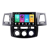 Android Autoradio Stereo Head Unit Mit 9 Zoll Touchscreen GPS Navigation Für Toyota Fortuner Hilux 2004-2014 Unterstützt SWC/USB/WiFi/Bluetooth/FM/Audio/DAB+/OBD||/Carplay,Manual,2+32