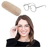 Runde Klarglasbrille, Anti-Blaulicht-Brille, Metallrahmen-Brillen, Brille Polygon Metall-Brillenfassungen Männer Frauen Vintage-Brille Retro-Brillenfassungen, Blaulichtblocker Unisex-Brille (Schwarz)