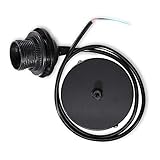 kwmobile E27 Lampenfassung mit Deckenbefestigung - Lampenaufhängung schwarz mit 80cm Kabel - Schnurpendel Pendelleuchte Hängeleuchte Lamp