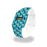 3D CUBES - Pappwatch - Paperlike Watch - Digitale Armbanduhr im trendigen Design - aus absolut reissfestem und wasserabweisenden Tyvek® - Made in Germany, absolut reißfest und wasserabw