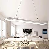 ZCCLCH White Restaurant Kronleuchter Rechteck Pendelleuchten Dekorative Beleuchtung LED Pendelleuchte Büropendelleuchte Büropendelleuchte höhenverstellbar PVC for Wohnzimmer-Decken-Lamp