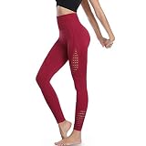 Amazon Brand – Eono Sportleggins Damen Lang Sport Leggings High Waist Sporthose Yoga Hosen Leggins Seamless Kompressionsleggins, Small-W