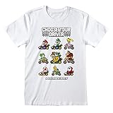 Heroes Inc T-Shirt Super Mario Kart 'Choose Your Driver' (weiß) - Weiß - M