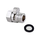 YUE QIN Dusche Head Absperrventil aus Massiver Messing mit Kurz Schalterund Messing Griff für Dusche Head Handbrause Universal E