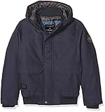 Quiksilver Jungen Brooks Insel DWR wasserabweisend Hooded Bomber Jacket, Jungen, Brooks Island DWR, Blau (Navy Blazer/Solid), X-Small/Size 8