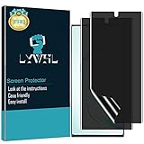 [2 Pack] Note 10 Plus Sichtschutzfolie, Anti-Spionage-Folie, flexibel, TPU Displayschutzfolie für Galaxy [unterstützt Fingerabdruck-ID] [Hüllenfreundlich] [Anti-Bubble] [volle Abdeckung], schw