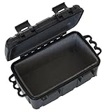 Inet-Trades GmbH Kunstoff-Box spritzdicht 16,5x12x7,5 cm schwarz - für Outdoor/Camping/Bootsport/Survival - orig