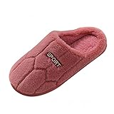 Warme Pantoffeln Damen : Winter Hausschuhe Warm Bequem Weich Erwachsene Warme Plüsch Pantoffeln Indoor rutschfeste Slippers Faux Pelz Slipper Weiche Flache Hüttenschuhe Outdoor/I