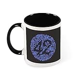 N\A 42 Blinder Test Per Anhalter durch die Galaxis Keramik-Kaffeetasse-Tee-Becher, Geschenk für Frauen, Mädchen, Frau, Mutter, Großmutter, 11 U