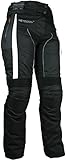 HEYBERRY Damen Motorradhose sportlich Textil Schwarz Weiß Gr. XXL / 44