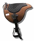 AMKA Soft Seat Bareback Pad Reitpad Reitkissen weich gepolstert mit Sattelgurt, Warmb