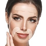 Facial Patches Anti Aging - 165 Gesichts Antifaltenpflaster: Stirn Falten Pads, Augenfältchen Streifen, Falten um Mund & Oberlippenfaltenbehandlung - Wiederverwendbare Falten E