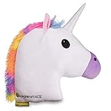 Happy Face Kissen Einhorn Unicorn - Kopfkissen Emoji Pillow Zierkissen 32cm x 32