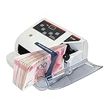 SMSOM Tragbare Kassenbanknotenzähler, Banknoten Mini Kleiner Banknotenzähler mit manueller lila lichtmagnetischer gefälschter gefälschter Detek