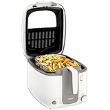 Tefal Fritteuse Super Uno FR3100, Kapazität 2,2 Liter 1,5Kg | Geruchsfilter, regelbare Temperatur, Behälter mit Antihaft-Beschichtung, Teile Spülmaschinenfest, knusprige Pommes, leichte Reinigung