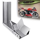 HENGMEI Verladehilfe Schiene Motorradwippe Motorrad vorne Vorderradklemme Radwippe Motorradständer für 60-145cm Radbreite (1 Stücke)