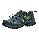 Salomon X Ultra 3 Gore-Tex (wasserdicht) Damen Trekking- & Wanderschuhe, Blau (Artic/Darkest Spruce/Sunny Lime), 38 EU