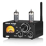 Douk Audio ST-01 HiFi Bluetooth 5.0 Röhrenverstärker USB/Coax/Opt Stereo Audio Amp mit VU M