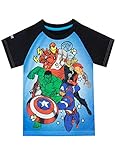 Marvel Jungen Avengers T-Shirt Blau 140