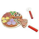 Sharplace Baby Developmental Holz Pizza Küche Essen Spielen Kinder Rollenspiel Aktivität Kognitiv Spielzeug