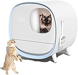 FGDFGDG Katzenklo Elektrisch Für Katzen, Komplett Geschlossene Automatische Katzentoilette, Selbstreinigende, Smart Screen Display Cat Litter Box