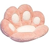 HFDHD Gefüllte Katzenpfoten-Kissen-Sitzkissen, Katzenpfoten-Form Lazy Sofa Bürostuhlkissen, niedliche Cartoon-Sitzkissen-Sitzkissen für das Home Office L Pink