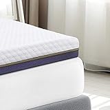 BedStory 7.6cm Gelschaum Topper 160x200cm, 2 in 1 Gel-HR Memory Foam Matratzenauflage, Matratzentopper Härtegrad H2/H3 für Matratzen Boxspringbett Schlafsofa, Hypoallerger Bezug waschb