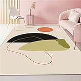 Teppich waschbar Easy Care Anti-Müdigkeits-Schallschutz-Weichteppichhochfloor teppiche ,olivgrün,200 x 250