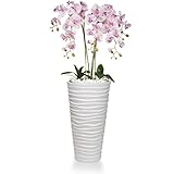 Künstliche Orchideen in großem Übertopf | Gesamthöhe: 120cm | EU Handarbeit | Farbe: R