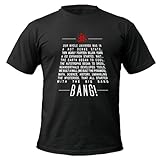 T-Shirt mit Big-Bang-Theory-Liedtext Gr. XXXXL, schw
