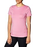 Nike Damen Performance All Over Mesh T-Shirt, Magic Flamingo/White, M