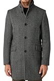 Weichers Herren Mantel mit Knöpfen und Reverskragen Jacke Business Männer elegant Winterjacke Kurzmantel Wintermantel (6262, XXL)