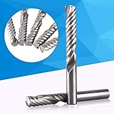 5 Stück Fräser, Einschneidige Schaftfräser Hartmetall CNC-Fräse Vierkantige Nase Einschneidige 6 mm x 32 mm für CNC-S