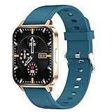 rongxin 2021 Neue Smart Watch IP68.wasserdichte Männer Sport Fitness Tracker Damen Smart Uhr Herz Druck Herzfrequenzüberwachung (Color : Gold)