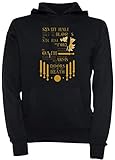 Das Prophezeiung Von Sieben Unisex Herren Damen Kapuzenpullover Sweatshirt Pullover Schwarz Größe S Men's Women's Hoodie Black T-Shirt Small Size S
