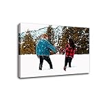 Personalisierte Leinwand-Kunstwand, Ihr Foto auf der Leinwand, personalisiertes Bild auf die Leinwand im Schlafzimmer, Wohnzimmer, personalisierte Leinwand-Bilderwand auf den Druckrahmen (60x40 cm)