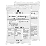 HaGaFe Herbstrasendünger Herbst Rasendünger Kaliumdünger Dünger, 20kg (2x10kg)