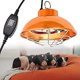 LLLZM Zuchtheizlampenthermostat, Brutheizlampe, Infrarotlampe Wrmelampe Tiere,220V Rotlichtlampe Wrmelampe fr Kken/Welpen/Hase/Ferk