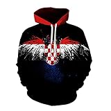 Hoodie Herren Frühling Herbst Longsleeve Dünnschliff 3D Karte Druck Herren Sweatshirt Lose Unisex Täglich Party Dating Casual Atmungsaktiv Herren Pullover C-03 L