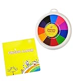 Kinder waschbares Fingerfarbenset, lustiges Fingermalset, ungiftige Kinderfarben, Fingerziehspielzeug, pädagogisches Werkzeugset, sicheres Fingerfarbenset fü