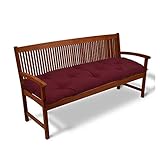 Jian E Indoor/Outdoor-Tischkissen, Garten-Lounge-Stuhlkissen-Sitzstuhl-Pad (Farbe : Dark red, Specification : 100X50cm)