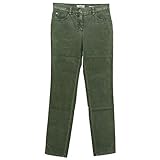 BRAX, Sara Slim, Damen Damen Jeans Hose Velourstretch Schilfgrün W 27 L 32 D 36 [23027]