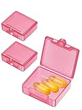 Barhon Tablettendose für den täglichen Gebrauch, tragbar, für die Handtasche, für Reisen, für einen Tag, für Vitamine, Fischöl, Nahrungsergänzungsmittel(Rosa)