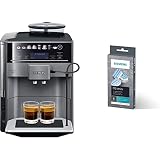 Siemens EQ.6 plus s100 TE651209RW Kaffevollautomat, 1.7 liters, Schwarz, Titan & Entkalkungstabletten TZ80002A, schützt vor Korrosion, für Kaffeevollautomaten der EQ.Serie, weiß