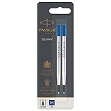 Parker 1950327 Nachfüllmine (für Rollerball mit mittlerer Spitze) 2er Packung, b