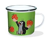 Trötsch Der kleine Maulwurf Emaille Becher Erdbeere: Kaffeetasse Teetasse Geschenkidee Geschenk Tasse Emailleb