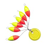 FTM - TFT Trout Pilot - Auftriebskörper Ø 8mm ROT/GELB - OVAL - TROUT NEW GENERATION