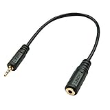 Lindy 35698 Premium Audio Kabel Klinkenstecker 2,5 mm Klinke männlich auf 3,5 mm weiblich, 20 