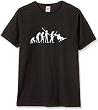 Coole-Fun-T-Shirts T-Shirt SNOWBOARD Evolution Slimfit, schwarz, L, 10718_SCH-SLIMFIT_GR.L