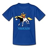 Yakari Auf Kleiner Donner Kinder T-Shirt, 110-116, Royalb